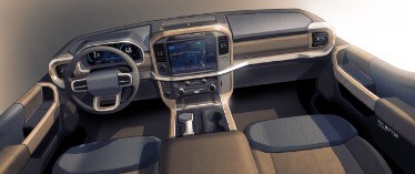 All-new F-150 Interior sketch
